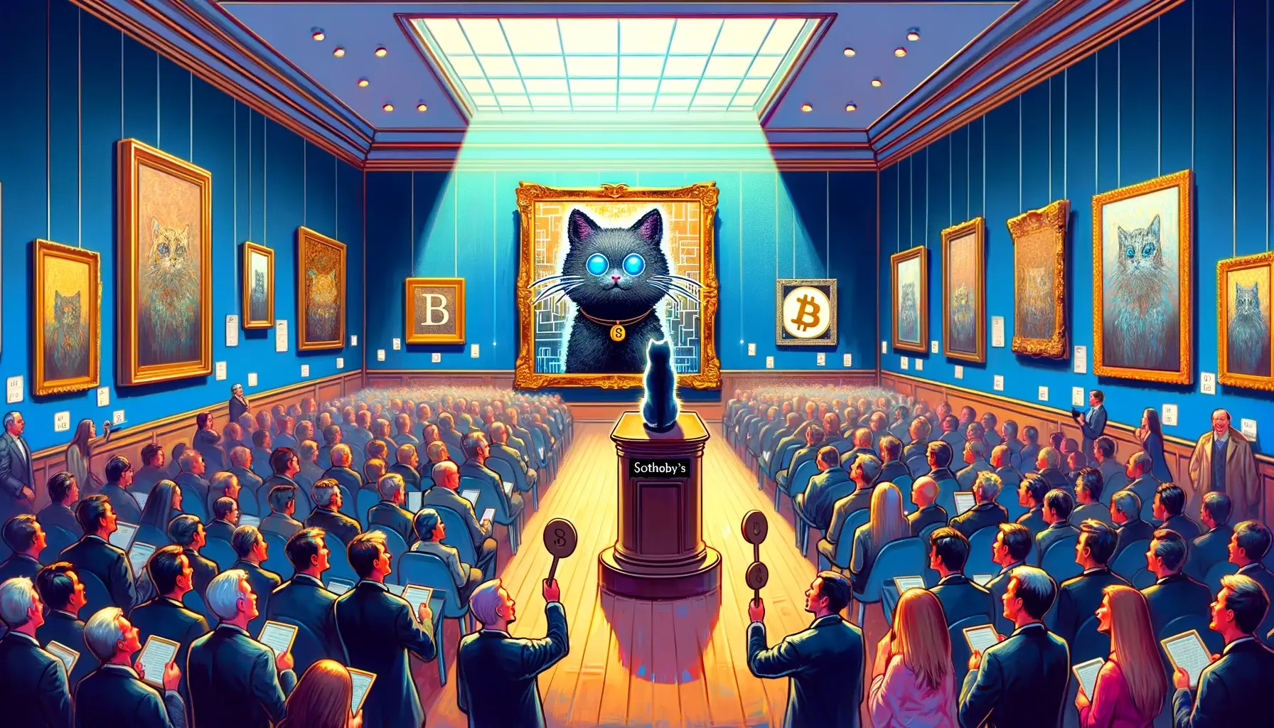 Breaking Auction Records. 'Genesis Cat' Bitcoin Ordinals Sale Marks Milestone for Sotheby's