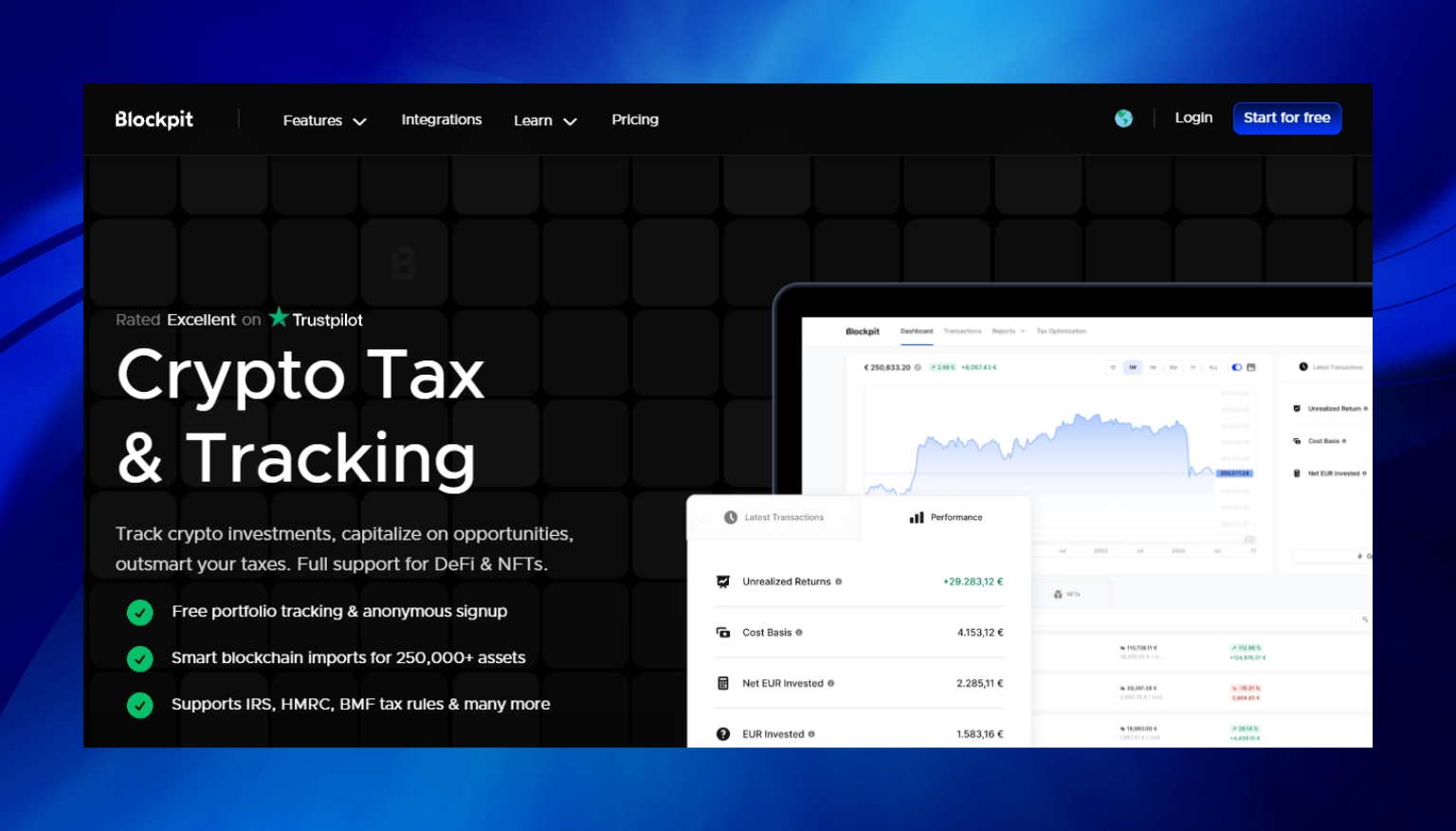 Blockpit for businesses- tax software for crypto accounting