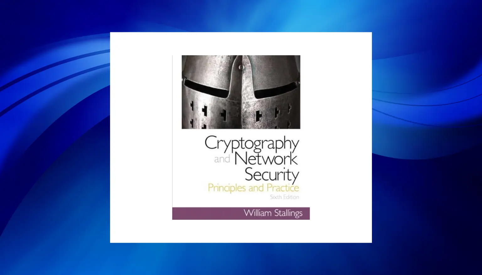 cryptography best books - Cryptography and Network Security_ Principles and Practice