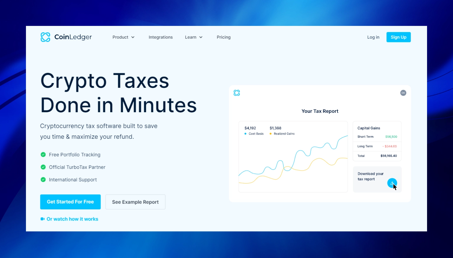 CoinLedger for businesses - best crypto tax software